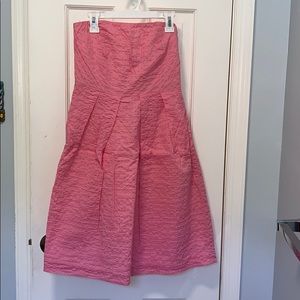 JCrew size 0 strapless pink dress